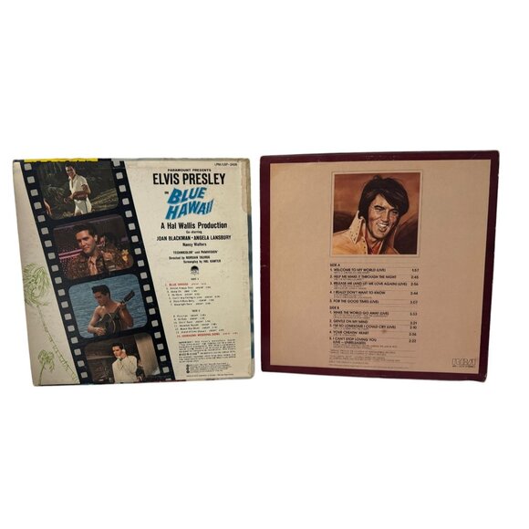 Elvis Presley Vinyl LP Set Blue Hawaii & Welcome To My World 2 Albums RCA Victor - Picture 2 of 4